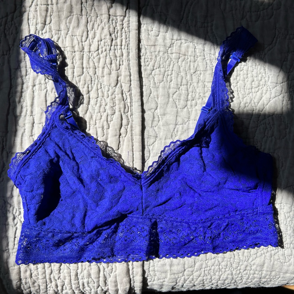 GapBody Lace Bralette in Purple